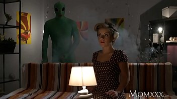 Lonely Housewife Gets An Out-of-this-world Halloween Filling