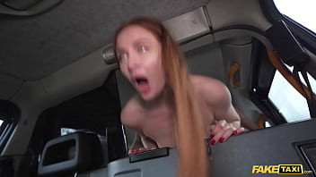 Hot Redheaded Milf In Sheer Nylons Gets A Wild Ride On A Thick Cock In The Back Of A Taxi