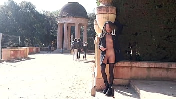 Stripping Bare Under The Barcelona Sun: A Public Park Fantasy