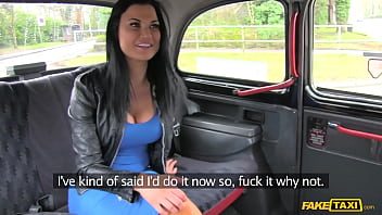 Sultry Business Babe In Blue Gets Her Brains Fucked Out By Her Taxi Driver