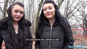 Saucy Siblings: Streetwalking Sisters Seduced By Public Agent’s Lewd Offers