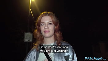 Ginger-haired Public Agent Soaks My Cock With Her Juicy Squirts