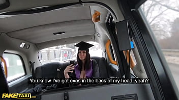 Naughty Grad Melany Mendes Sheds Her Robe For A Wild Fake Taxi Ride
