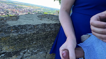 Urban Adventure Turns Erotic: Risky Public Handjob, Blowjob, And Doggy – Nearly Caught In The Act