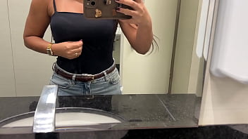 Angelbrazil’s Risky Public Restroom Fingering Session Pushed Her Over The Edge