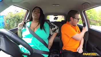 Fake Driving Lesson: Voluptuous Ebony Bbw Sheds Her Panties For A Steamy Car Fuck