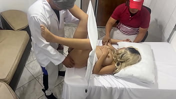 My Wife’s Getting A Gyno Exam But I’m Pretty Sure The Doctor’s Fucking Her Right Beside Me And She’s Loving This Ntr Shit