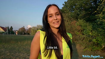Hot Brunette Criminal Gets Taken Deep Into The Woods For A Wild Outdoor Fucking Session