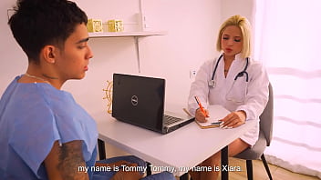 Horny Blonde Doctor Xiara Dark Can’t Resist Her Patient’s Massive Cock – Juan Bustos