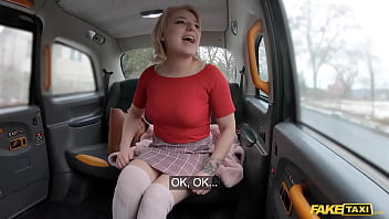 Blonde Babe Bares Her Tits And Ass For A Quicker Ride In Fake Taxi
