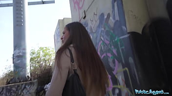 British Brunette Slut Gets Paid To Deepthroat And Ride A Massive Czech Dick