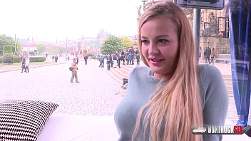 Slender Blonde Candy Alexa Gets Her First Public Fuck
